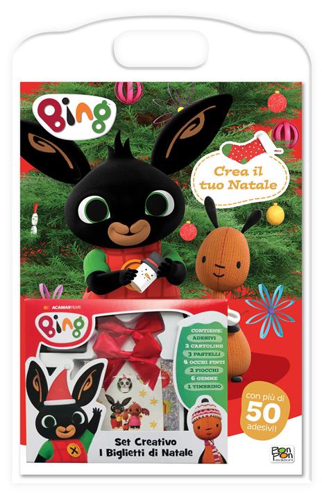 Bing. Crea il tuo Natale. Activity. Ediz. a colori. Con gadget + set creativo i biglietti di Natale - Cristina Panzeri - copertina