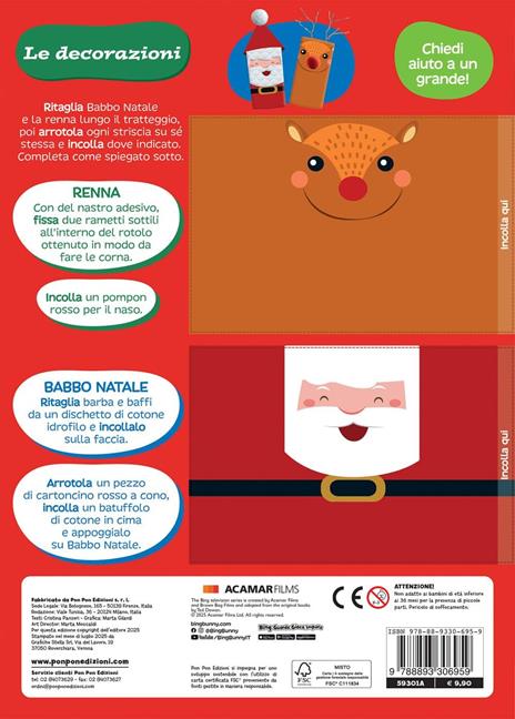 Bing. Crea il tuo Natale. Activity. Ediz. a colori. Con gadget + set creativo i biglietti di Natale - Cristina Panzeri - 4