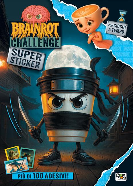 Brainrot challenge. Super sticker - copertina