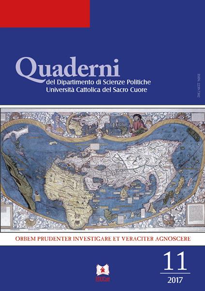 Quaderni del dipartimento di scienze politiche Università Cattolica del Sacro Cuore (2017). Vol. 11 - copertina