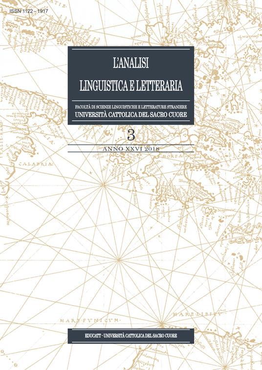 L' analisi linguistica e letteraria (2018). Vol. 3 - copertina