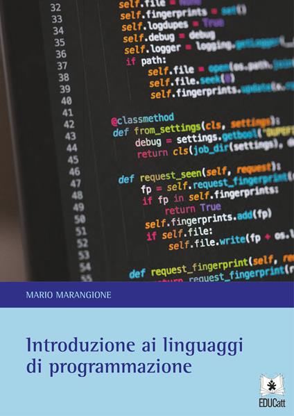 Introduzione ai linguaggi di programmazione - Mario Marangione - copertina