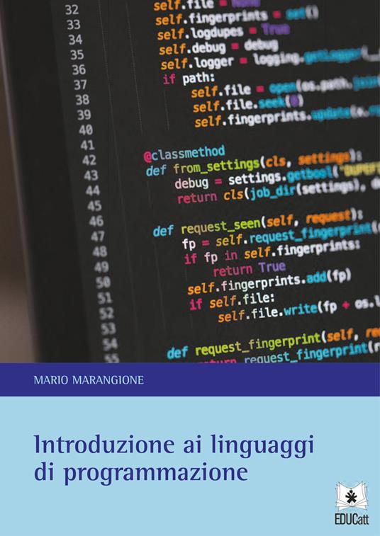 Introduzione ai linguaggi di programmazione - Mario Marangione - copertina