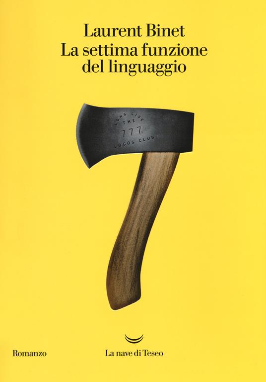 La settima funzione del linguaggio - Laurent Binet - copertina