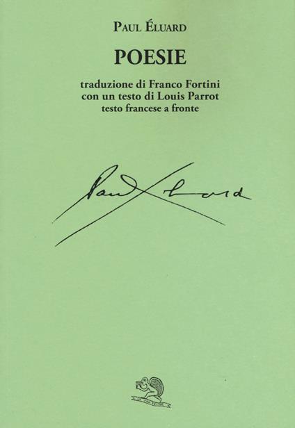 Poesie. Testo francese a fronte - Paul Éluard - copertina