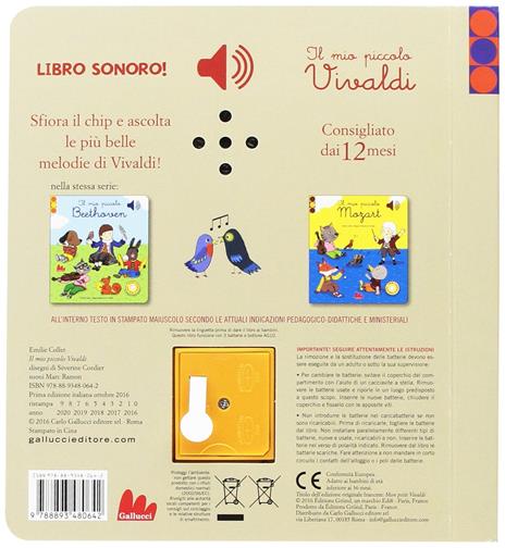 Il mio piccolo Vivaldi. Libro sonoro - Emilie Collet - 2