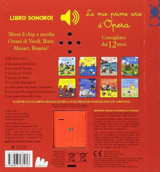 Le mie prime arie d'opera. Libro sonoro. Ediz. a colori - Emile Collet - 2
