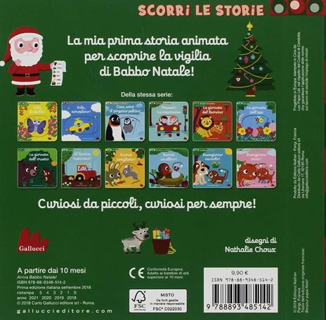 Arriva Babbo Natale! Scorri le storie. Ediz. a colori - Nathalie Choux - 2
