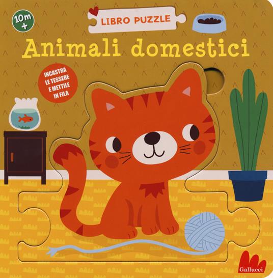 Animali domestici. Libro puzzle. Ediz. a colori - Rikky Schrever - copertina