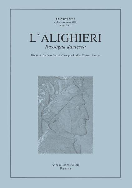 L'Alighieri. Rassegna dantesca. Vol. 58 - copertina