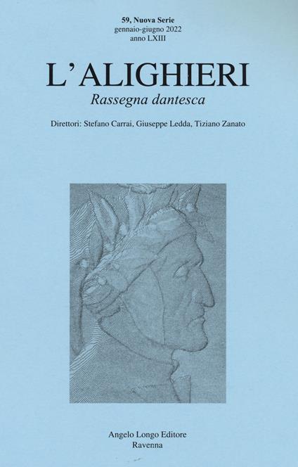 L' Alighieri. Rassegna dantesca. Vol. 59 - copertina