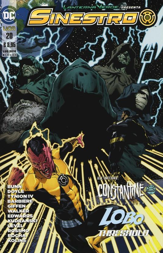 Lanterna verde presenta: Sinestro. Vol. 20 - copertina