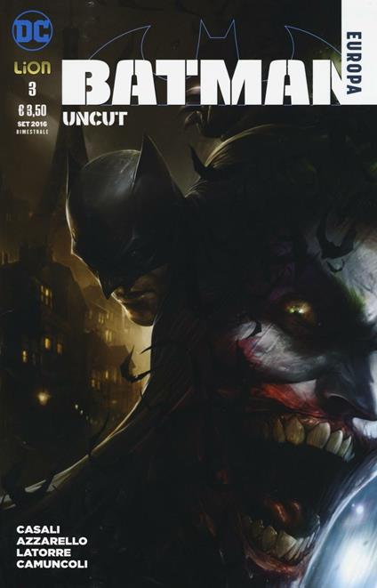 Uncut. Batman Europa. Vol. 3 - copertina