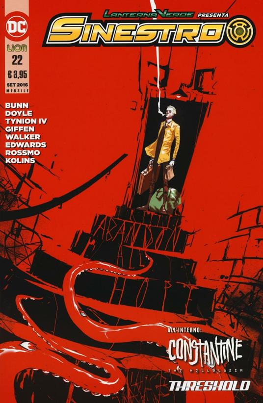 Lanterna verde presenta: Sinestro. Vol. 22 - copertina