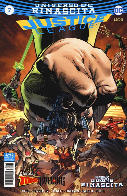 Rinascita. Justice League. Con Adesivi. Vol. 7 - copertina