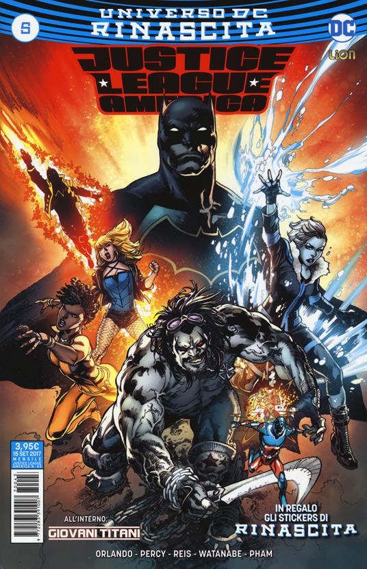 Rinascita. Justice League America. Con adesivi. Vol. 5 - copertina