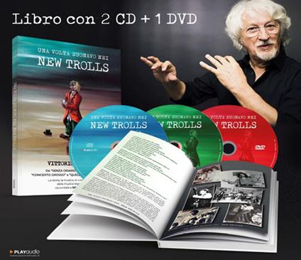 Una volta suonavo nei New Trolls (2 CD + DVD + Libro) - Libro + CD Audio + DVD di Vittorio De Scalzi