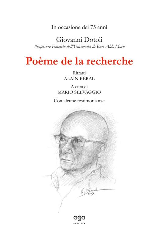 Poème de la recherche. In occasione dei 75 anni Giovanni Dotoli - copertina