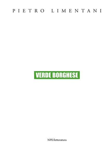 Verde borghese - Pietro Limentani - copertina