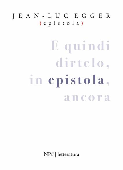 Epistola - Jean-Luc Egger - copertina