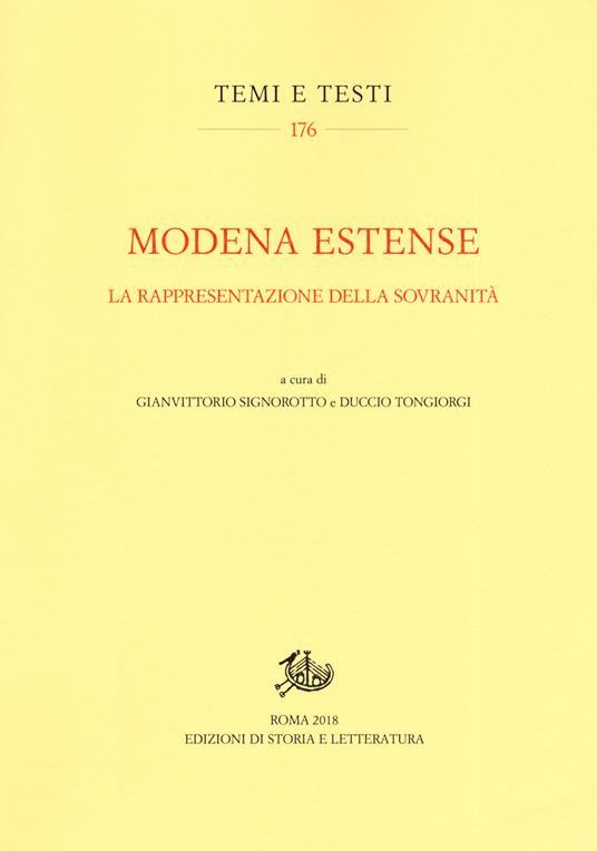 Modena estense. La rappresentazione della sovranità - copertina