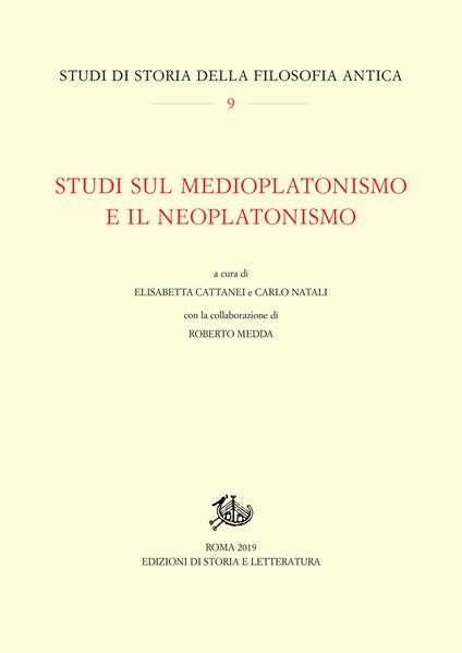 Studi sul medioplatonismo e il neoplatonismo - copertina