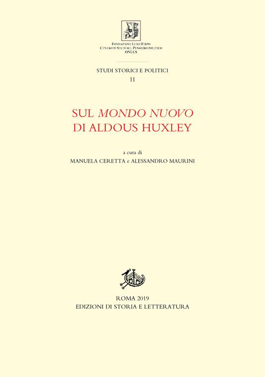 Sul «Mondo nuovo» di Aldous Huxley - copertina