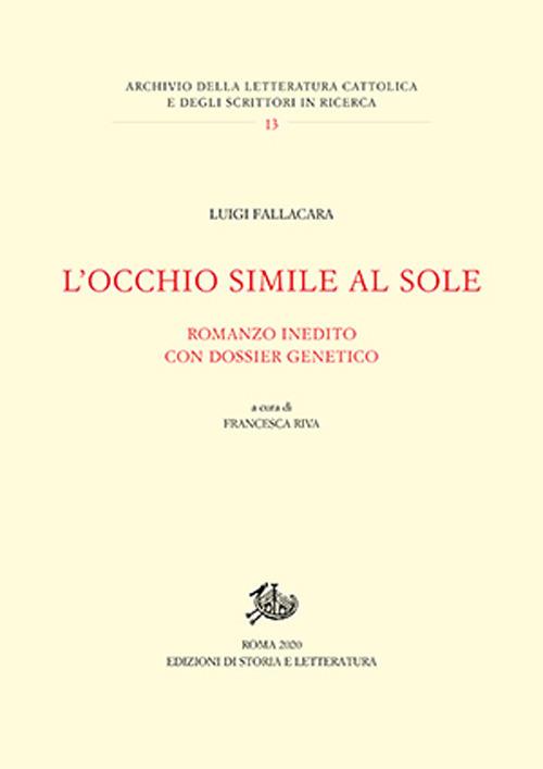 L'occhio simile al sole - Luigi Fallacara - copertina