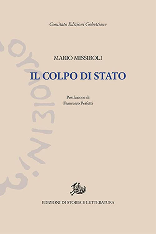 Il colpo di Stato - Mario Missiroli - copertina