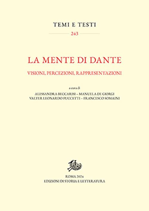 La mente di Dante. Visioni, percezioni, rappresentazioni - copertina