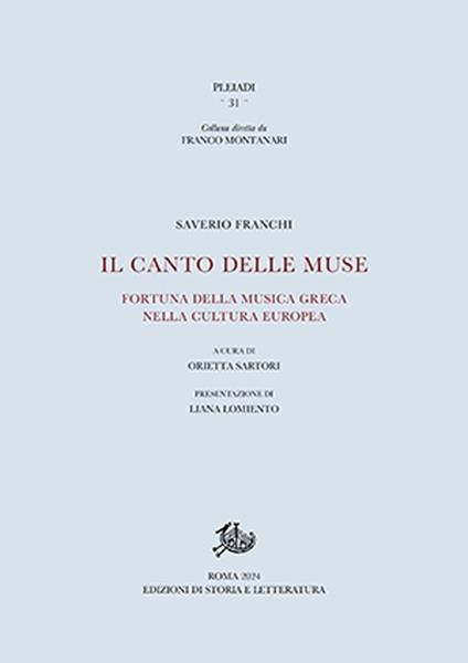 Il canto delle muse. Fortuna della musica greca nella cultura europea - Saverio Franchi - copertina