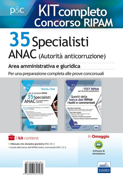 Kit concorso Ripam 35 specialisti ANAC - copertina