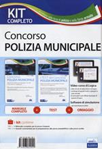 Kit completo concorso polizia municipale e locale. Manuale e test commentati per la preparazione alle prove d'esame. Con software di simulazione