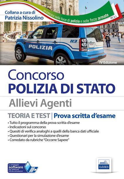 Concorso Polizia di Stato. Allievi agenti. Teoria e test per la prova scritta d'esame - copertina