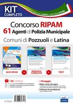 Kit concorso RIPAM 61 Agenti di Polizia Municipale nei Comuni di Pozzuoli e Latina. Manuale di preparazione, test di verifica e simulazioni d'esame. Con software di simulazione