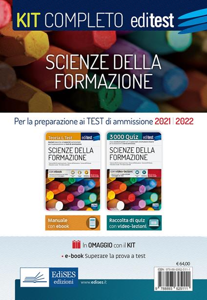 Test Scienze della Formazione Primaria. Per la preparazione ai test di ammissione 2020-2021. Con e-book. Con software di simulazione. Con Video - copertina