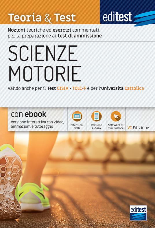 EdiTEST. Scienze motorie. Teoria & Test. Nozioni teoriche ed esercizi commentati per la preparazione ai test di ammissione. Con Contenuto digitale per download e accesso online - copertina