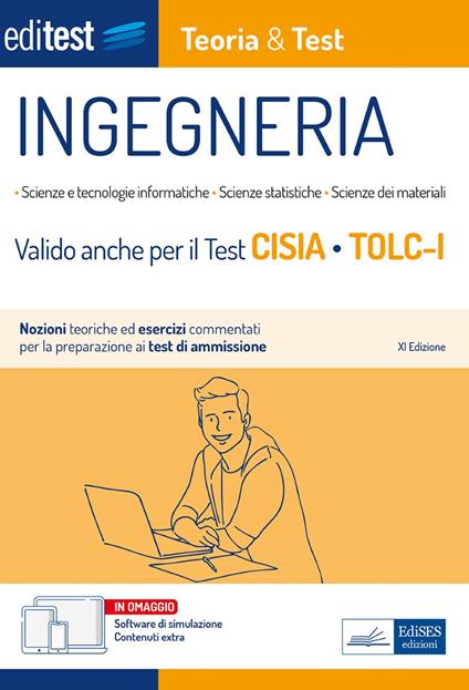 EdiTEST. Ingegneria. Teoria & test. Nozioni teoriche ed esercizi commentati per la preparazione ai test di accesso. Con software di simulazione - V.V.A.A. - ebook