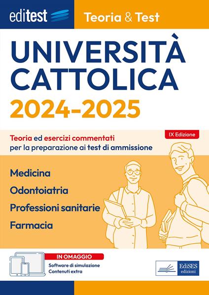 Università Cattolica - Medicina, Odontoiatria...Teoria & Test ( T&T1/3). Manuale di Teoria e test commentati - copertina