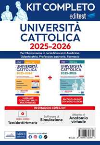 Libro Kit completo EdiTEST. Università Cattolica. Medicina, odontoiatria, professioni sanitarie. Con espansione online. Con software di simulazione 