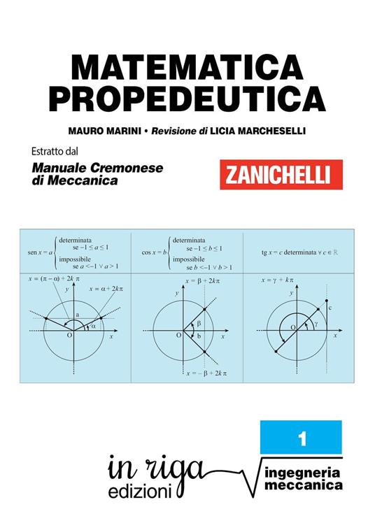 Matematica propedeutica - Mauro Marini - copertina