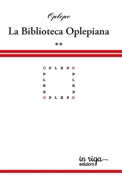 Biblioteca Oplepiana. Vol. 2: Plaquette 25-40 - copertina