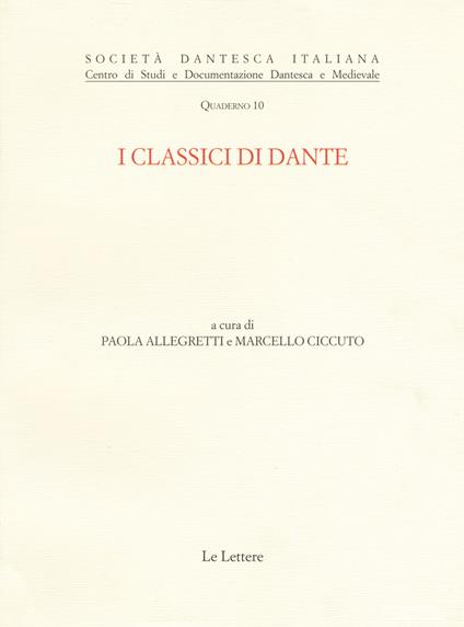 I classici di Dante - copertina