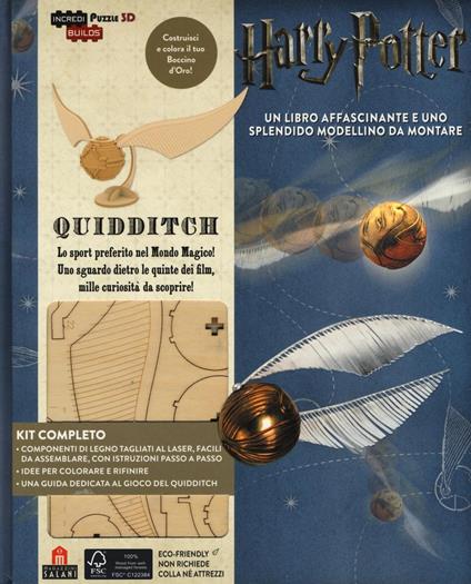 Harry Potter. Quidditch. Puzzle Incredibuilds puzzle 3D da J. K. Rowling. Ediz. illustrata. Con gadget - Jody Revenson - copertina