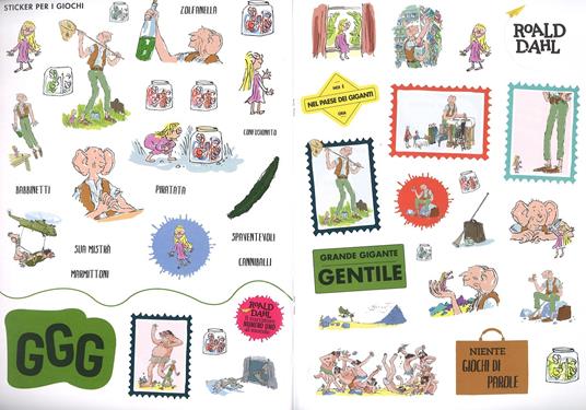L' affondamentale libro degli sticker del GGG. Ediz. a colori - Roald Dahl - 2