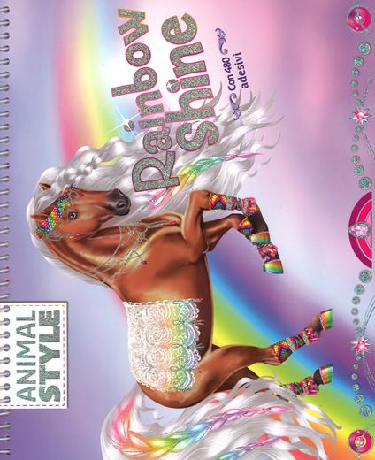 Rainbow Shine. Animal style. Ediz. a spirale - copertina