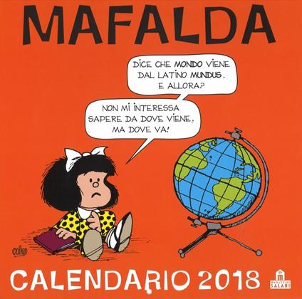 Mafalda. Calendario da parete 2018 - copertina