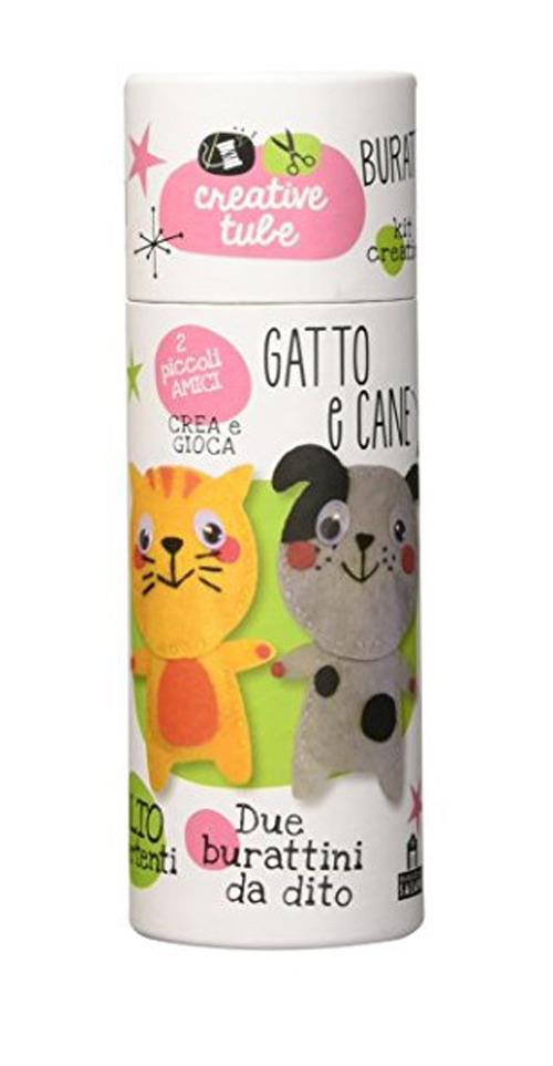 Gatto e cane. Burattini da dito. Creative tube - copertina