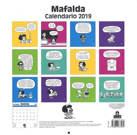 Mafalda. Calendario da parete 2019 - 4