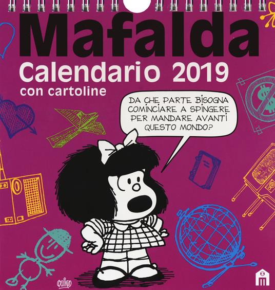 Mafalda. Calendario con cartoline 2019 - copertina